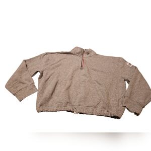 Women’s XL Tommy Hilfiger Sport Gray Quarter-Zip Mock-Neck Sweatshirt